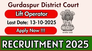 Gurdaspur District Court Lift Operator Recruitment 2025 - Apply Offline