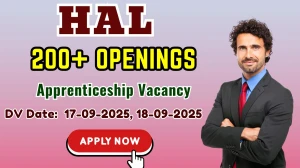 HAL Apprenticeship Recruitment 2025 – Walk in for 278 Posts