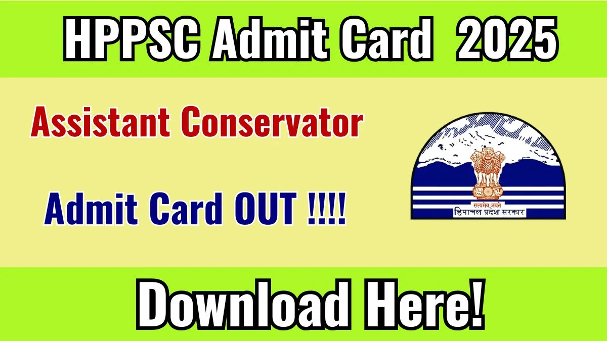 HPPSC ACF Admit Card 2025 OUT Download Hall Ticket at hppsc.hp.gov.in