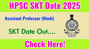 HPSC Assistant Professor (Hindi) SKT Date 2025 Announced at hpsc.gov.in Exam details here HPSC Assistant Professor (Hindi) SKT Date 2025 Announced at hpsc.gov.in Exam details here