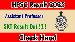HPSC Assistant Professor SKT Result 2025 Out at hpsc.gov.in, Direct Link to Download Result PDF Here HPSC Assistant Professor SKT Result 2025 Out at hpsc.gov.in, Direct Link to Download Result PDF Here