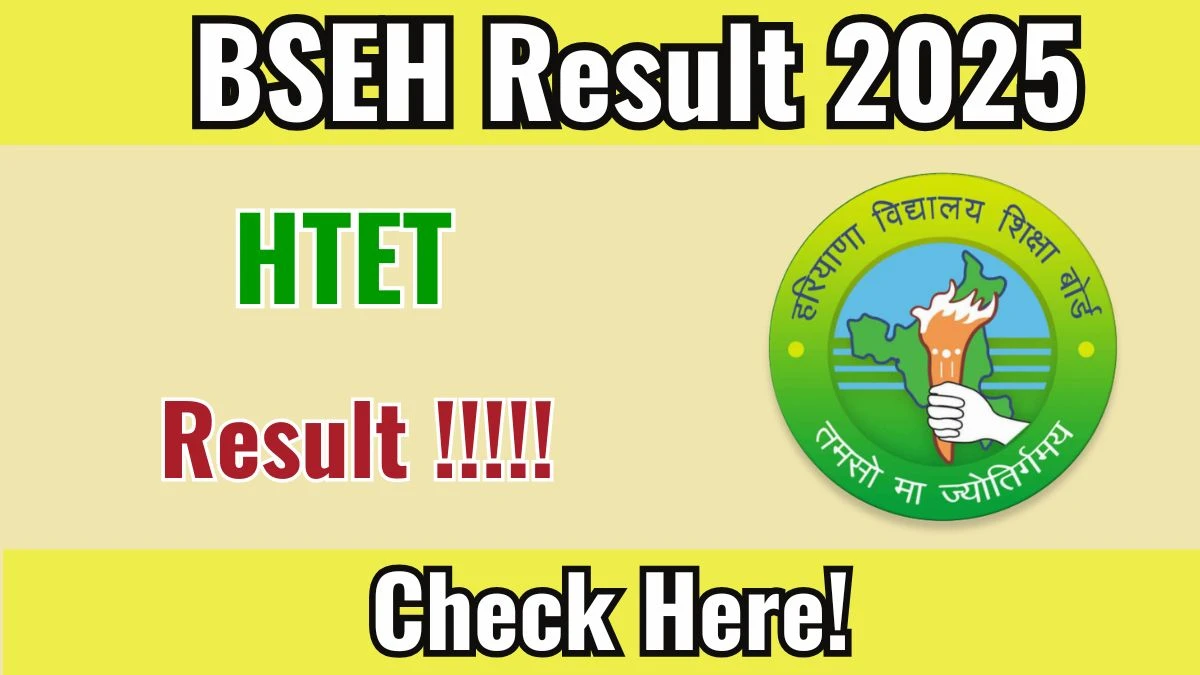 HTET Result 2025 – Haryana TET PDF Download at bseh.org.in