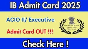 IB ACIO Tier 1 Admit Card 2025 OUT Download Hall Ticket at mha.gov.in IB ACIO Tier 1 Admit Card 2025 OUT Download Hall Ticket at mha.gov.in