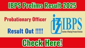IBPS PO Prelims Result 2025 Out at ibps.in, Direct Link to Download Result PDF Here IBPS PO Prelims Result 2025 Out at ibps.in, Direct Link to Download Result PDF Here