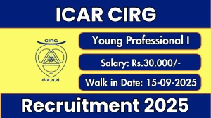 ICAR CIRG Young Professional I Recruitment 2025 – Walk in for 07 Posts