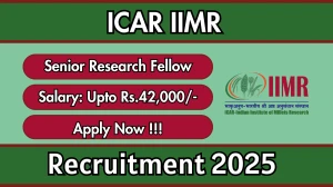 ICAR IIMR Senior Research Fellow Recruitment 2025 – Walk in