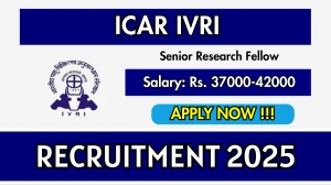 ICAR IVRI Senior Research Fellow Recruitment 2025 – Walk in ICAR IVRI Senior Research Fellow Recruitment 2025 – Walk in