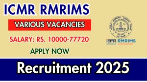 ICMR RMRIMS Recruitment 2025 – Walk in for 05 DEO, Project Research Scientist and More Posts ICMR RMRIMS Recruitment 2025 – Walk in for 05 DEO, Project Research Scientist and More Posts