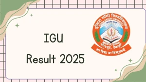IGU Result 2025 Released at igu.ac.in Direct Link to Download 2nd and 4th Semester Result