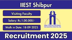 IIEST Shibpur Visiting Faculty Recruitment 2025 – Walk in