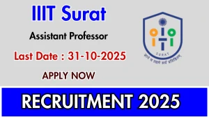 IIIT Surat Assistant Professor Recruitment 2025 - Apply Online for 21 Posts