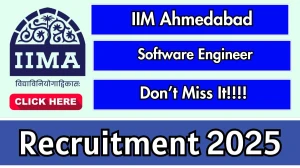 IIM Ahmedabad Software Engineer Recruitment 2025 - Apply Offline by Sep 26