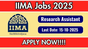 IIM Ahmedabad Research Assistant Recruitment 2025 - Apply Online