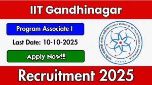 IIT Gandhinagar Program Associate I Recruitment 2025 - Apply Online for 01 Posts