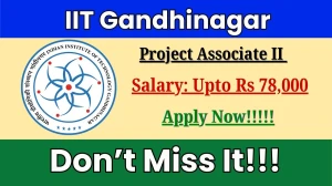 IIT Gandhinagar Project Associate II Recruitment 2025 - Apply Offline for 01 Posts by Oct 4