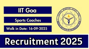 IIT Goa Sports Coaches Recruitment 2025 – Walk in for 05 Posts