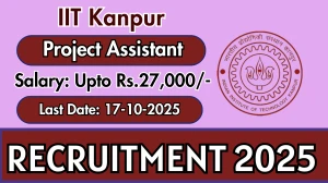 IIT Kanpur Project Assistant Recruitment 2025 - Apply Offline