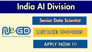 India AI Division Senior Data Scientist Recruitment 2025 - Apply Online for 05 Posts by Sep 15 India AI Division Senior Data Scientist Recruitment 2025 - Apply Online for 05 Posts by Sep 15