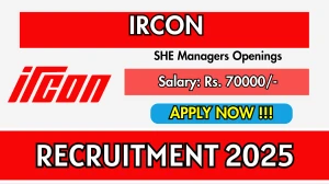 IRCON SHE Managers Recruitment 2025 - Apply Online IRCON SHE Managers Recruitment 2025 - Apply Online