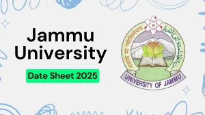 Jammu University Date Sheet 2025 Announced @ coeju.com Details Here