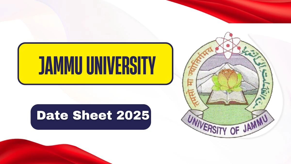Jammu University Date Sheet 2025 Out for 5th and 6th Sem @ coeju.com Details Here