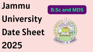 Jammu University Date Sheet 2025 Announced For B.Sc and MDS @ coeju.com Details Here