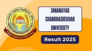Jananayak Chandrashekhar University Result 2025 Out at jncu.in Direct Link to Download 2nd Sem Result