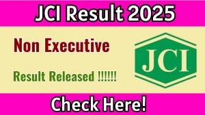 JCI Non Executive Final Result 2025 Out at jutecorp.in, Direct Link to Download Result PDF Here JCI Non Executive Final Result 2025 Out at jutecorp.in, Direct Link to Download Result PDF Here