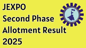 JEXPO Second Phase Allotment Result 2025 Out at webscte.co.in Direct Link to Download Result