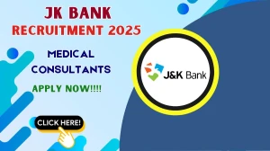 JK Bank Medical Consultants Recruitment 2025 - Apply Online for 02 Posts by Nov 02