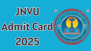 JNVU Admit Card 2025 OUT jnvuiums.in Check JNVU UG, PG and Diploma Courses Hall Ticket Details Here