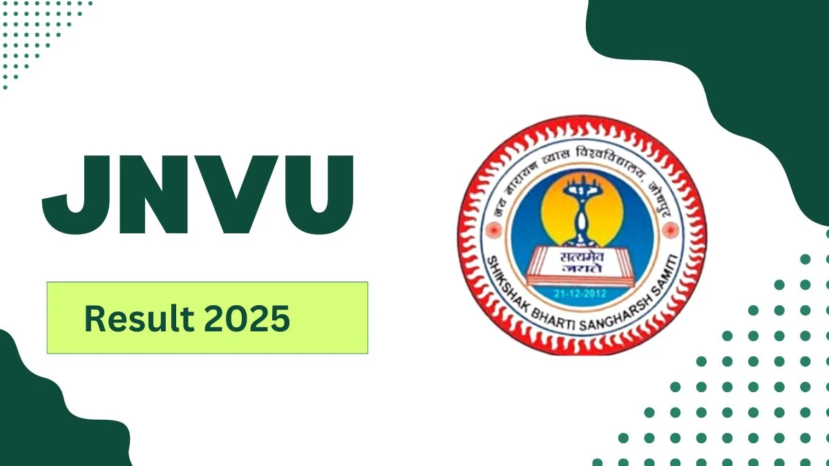 JNVU Result 2025 Out at jnvuiums.in Direct Link to Download UG and PG Courses Result
