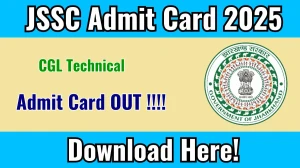 JSSC CGL Technical Admit Card 2025 OUT Download Hall Ticket at jssc.jharkhand.gov.in JSSC CGL Technical Admit Card 2025 OUT Download Hall Ticket at jssc.jharkhand.gov.in