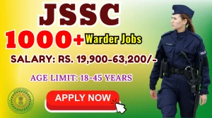 JSSC Warder Recruitment 2025 - Apply Online for 1733 Posts