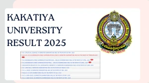 Kakatiya University Result 2025 Released at kuexams.org Direct Link to Download 1st, 4th, and 6th Semester Result