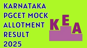 Karnataka PGCET Mock Allotment Result 2025 Out at kea.kar.nic.in Direct Link to Download Result