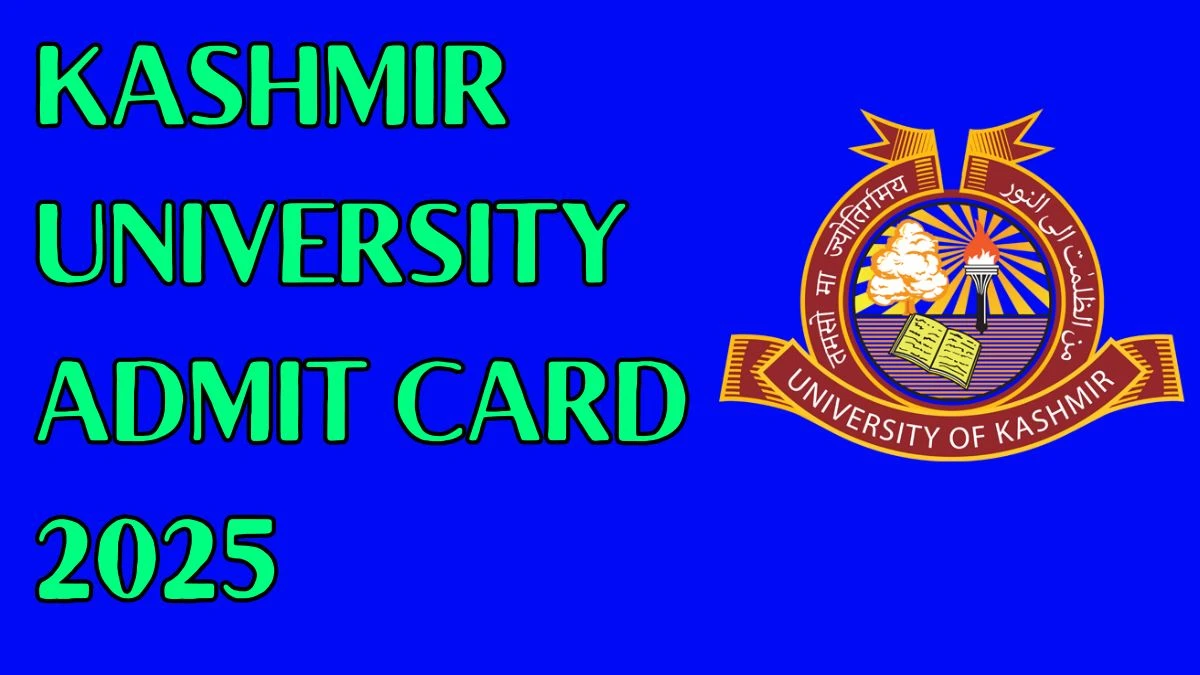 Kashmir University Admit Card 2025 OUT kashmiruniversity.net Check Kashmir University 1st and 2nd Year Hall Ticket Details Here