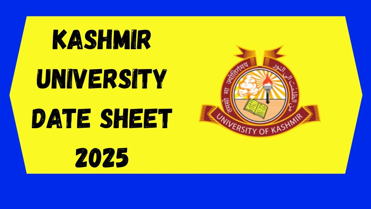 Kashmir University Date Sheet 2025 Announced For BG @ egov.uok.edu.in Details Here