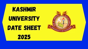 Kashmir University Date Sheet 2025 Announced For BG @ egov.uok.edu.in Details Here