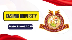 Kashmir University Date Sheet 2025 Out @ uok.edu.in Details Here