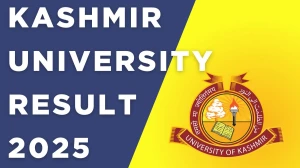 Kashmir University Result 2025 Out at egov.uok.edu.in Direct Link to Download 3rd Semester Result