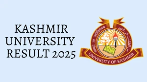 Kashmir University Result 2025 Out at uok.edu.in Direct Link to Download 1st, 4th, 6th Sem Result