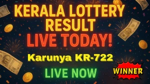 Kerala Lottery Result Today 06-09-2025 Karunya KR 722 Out: Check All Karunya KR 722 Bumper Winning Numbers Here Kerala Lottery Result Today 06-09-2025 Karunya KR 722 Out: Check All Karunya KR 722 Bumper Winning Numbers Here