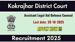 Kokrajhar District Court Assistant Legal Aid Defence Counsel Recruitment 2025 - Apply Offline