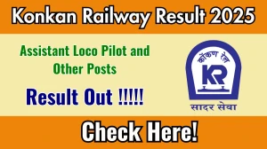 Konkan Railway Assistant Loco Pilot, Technician-III and Other Posts Result 2025 Out at konkanrailway.com, Direct Link to Download Result PDF Here Konkan Railway Assistant Loco Pilot, Technician-III and Other Posts Result 2025 Out at konkanrailway.com, Direct Link to Download Result PDF Here