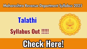Maharashtra Talathi Bharti Syllabus 2025 Out Direct Link to Download Syllabus PDF here