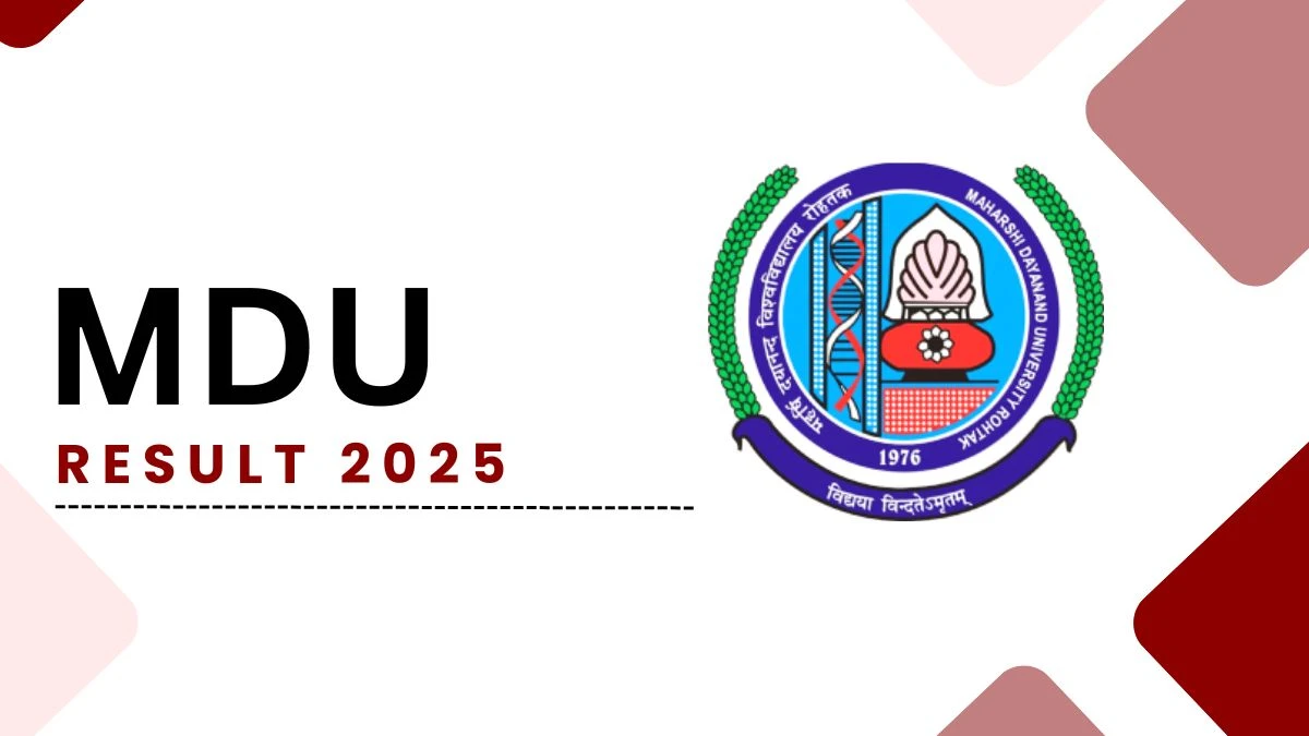 MDU Result 2025 Declared at mdurtk.in Direct Link to Download 1st, 2nd, 3rd, 4th Sem Result