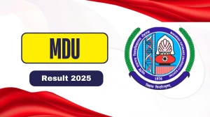 MDU Result 2025 Released at mdurtk.in Direct Link to Download 1st, 2nd, 4th Semester Result