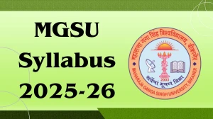 MGSU Syllabus 2025-26: Download Updated UG and PG Course PDFs Here