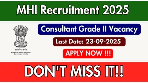 MHI Consultant Recruitment 2025 - Apply Offline by Sep 23 MHI Consultant Recruitment 2025 - Apply Offline by Sep 23
